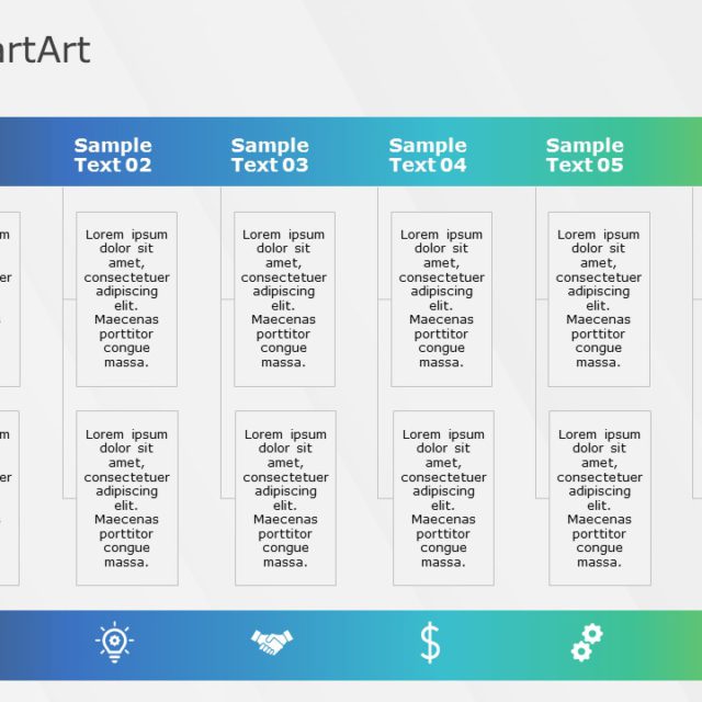 SmartArt List Nested Steps 4 Steps