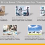 SmartArt List Picture Accent 5 Steps PowerPoint Template & Google Slides Theme