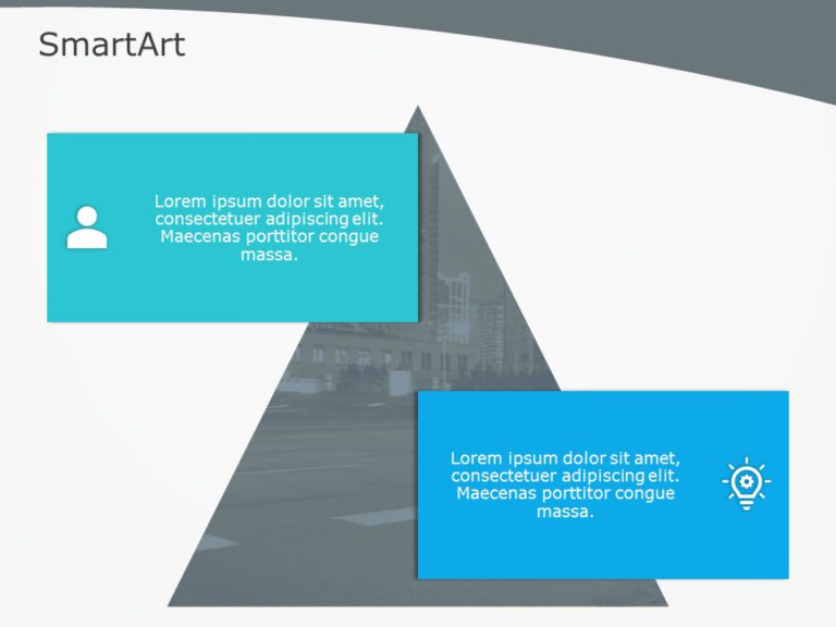 SmartArt List Pyramid 2 Steps & Google Slides Theme