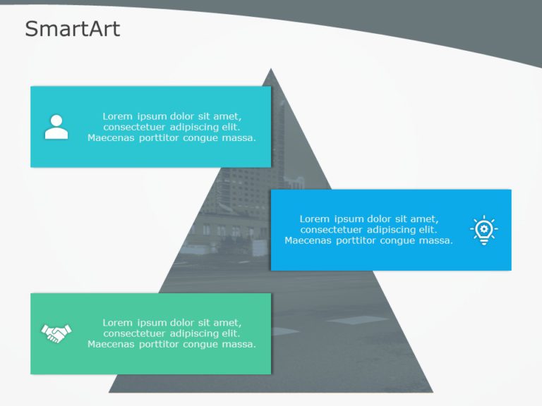 SmartArt List Pyramid 3 Steps