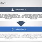 SmartArt List Segment 2 Steps & Google Slides Theme