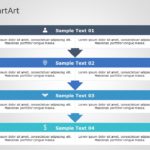 SmartArt List Segment 4 Steps & Google Slides Theme