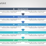 SmartArt List Segment 5 Steps & Google Slides Theme