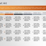 SmartArt List Squared Accent 6 Steps PowerPoint Template & Google Slides Theme