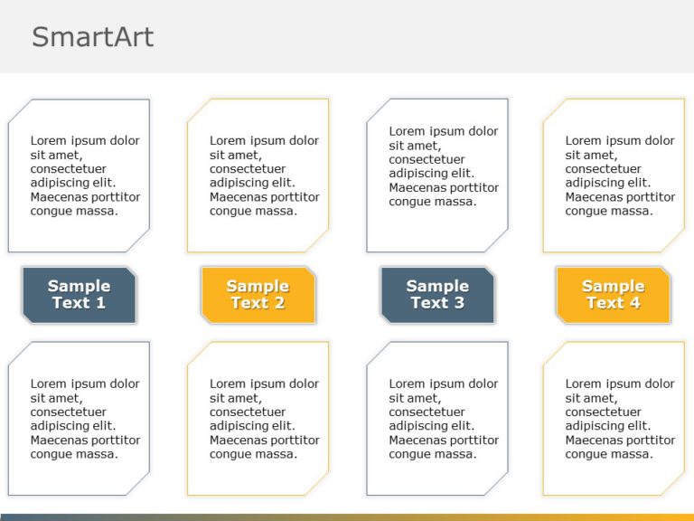 SmartArt List Stacked list 4 Steps