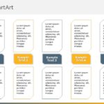 SmartArt List Stacked list 5 Steps & Google Slides Theme