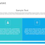 SmartArt List Table 2 Steps & Google Slides Theme