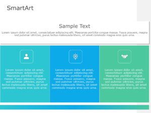 SmartArt List Trapezoid 3 Steps | SlideUpLift