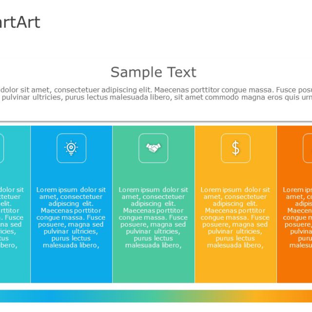 SmartArt List Table 3 Steps