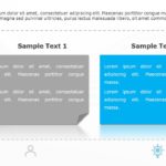 SmartArt List Text Blocks 2 Steps PowerPoint Template & Google Slides Theme
