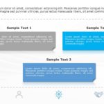 SmartArt List Text Blocks 3 Steps PowerPoint Template & Google Slides Theme