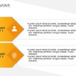 SmartArt List Vertical Block 2 Steps & Google Slides Theme