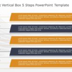 SmartArt List Vertical Box 5 Steps PowerPoint Template & Google Slides Theme