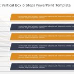 SmartArt List Vertical Box 6 Steps PowerPoint Template & Google Slides Theme