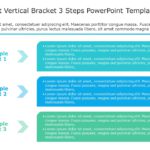 SmartArt List Vertical Bracket 3 Steps PowerPoint Template & Google Slides Theme