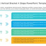 SmartArt List Vertical Bracket 4 Steps PowerPoint Template & Google Slides Theme