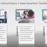 SmartArt List Vertical Picture 3 Steps PowerPoint Template & Google Slides Theme