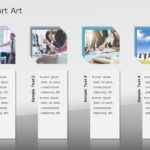SmartArt List Vertical Picture 4 Steps PowerPoint Template & Google Slides Theme