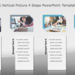 SmartArt List Vertical Picture 4 Steps PowerPoint Template & Google Slides Theme