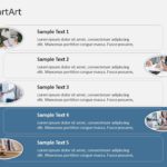 SmartArt List Vertical Picture 5 Steps & Google Slides Theme