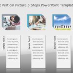 SmartArt List Vertical Picture 5 Steps PowerPoint Template & Google Slides Theme