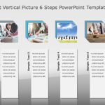 SmartArt List Vertical Picture 6 Steps PowerPoint Template & Google Slides Theme