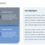 SmartArt List Vertical Table 2 Steps & Google Slides Theme