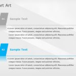 SmartArt List Vertical Tabs 2 Steps PowerPoint Template & Google Slides Theme