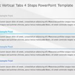 SmartArt List Vertical Tabs 4 Steps PowerPoint Template & Google Slides Theme