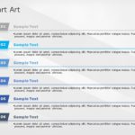 SmartArt List Vertical Tabs 6 Steps