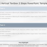 SmartArt List Vertical Textbox 2 Steps PowerPoint Template & Google Slides Theme