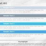 SmartArt List Vertical Textbox 4 Steps