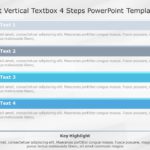 SmartArt List Vertical Textbox 4 Steps PowerPoint Template & Google Slides Theme