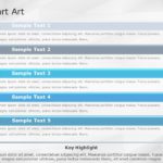 SmartArt List Vertical Textbox 5 Steps