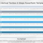 SmartArt List Vertical Textbox 6 Steps PowerPoint Template & Google Slides Theme