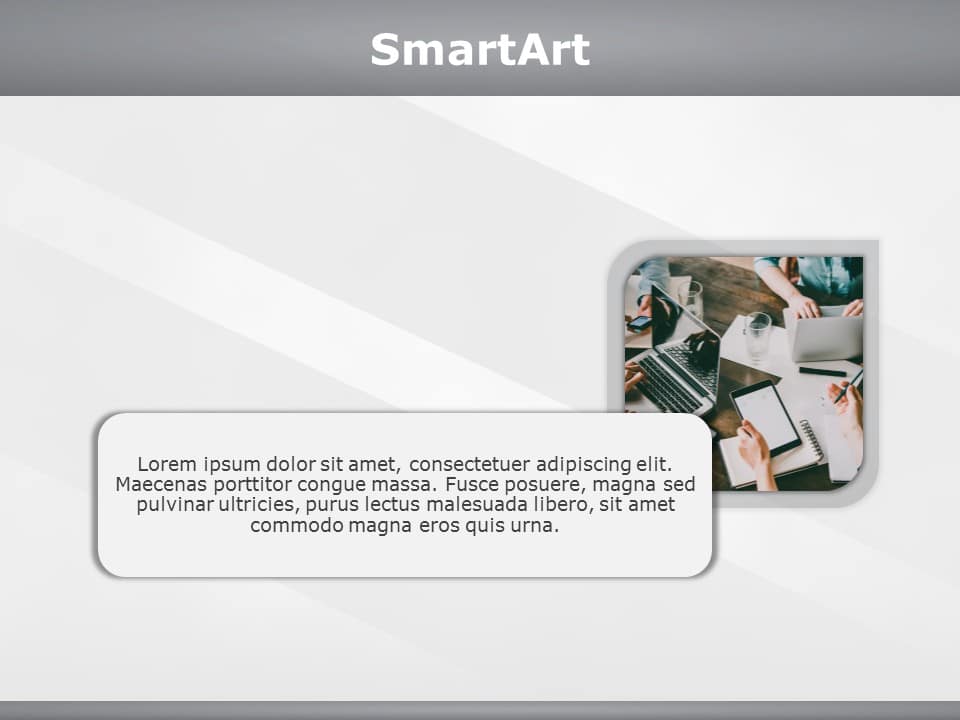 SmartArt Picture Horizontal Layout 1 Steps