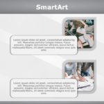 SmartArt Picture Horizontal Layout 2 Steps & Google Slides Theme