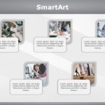 SmartArt Picture Horizontal Layout 5 Steps & Google Slides Theme