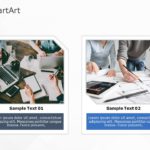 SmartArt Picture Horizontal List 2 Steps & Google Slides Theme