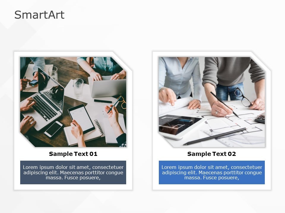 SmartArt Picture Horizontal List 2 Steps