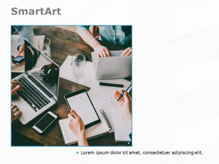 SmartArt Picture Pic Collage 1 Steps & Google Slides Theme