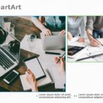 SmartArt Picture Pic Collage 2 Steps & Google Slides Theme