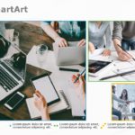 SmartArt Picture Pic Collage 3 Steps & Google Slides Theme