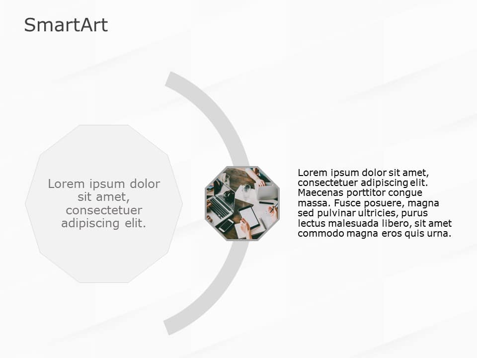 SmartArt Picture Radial 1 Steps & Google Slides Theme