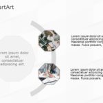 SmartArt Picture Radial 2 Steps & Google Slides Theme