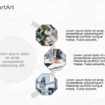 SmartArt Picture Radial 3 Steps & Google Slides Theme