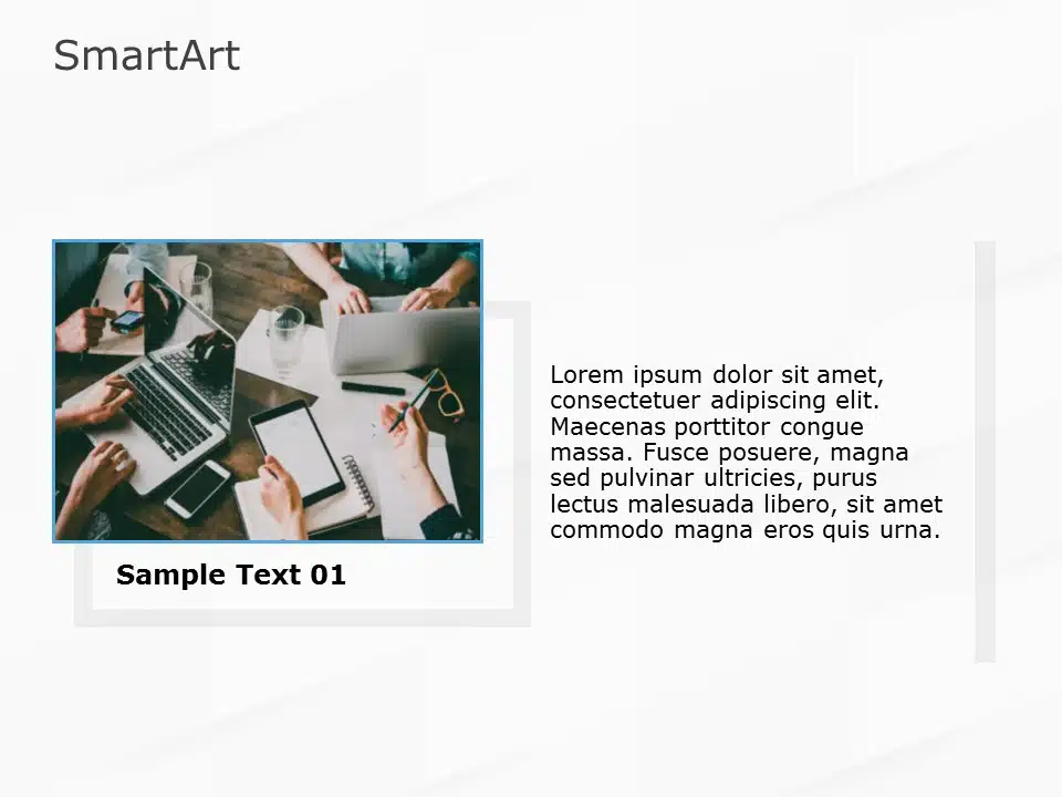 SmartArt Picture Vertical List 1 Steps & Google Slides Theme