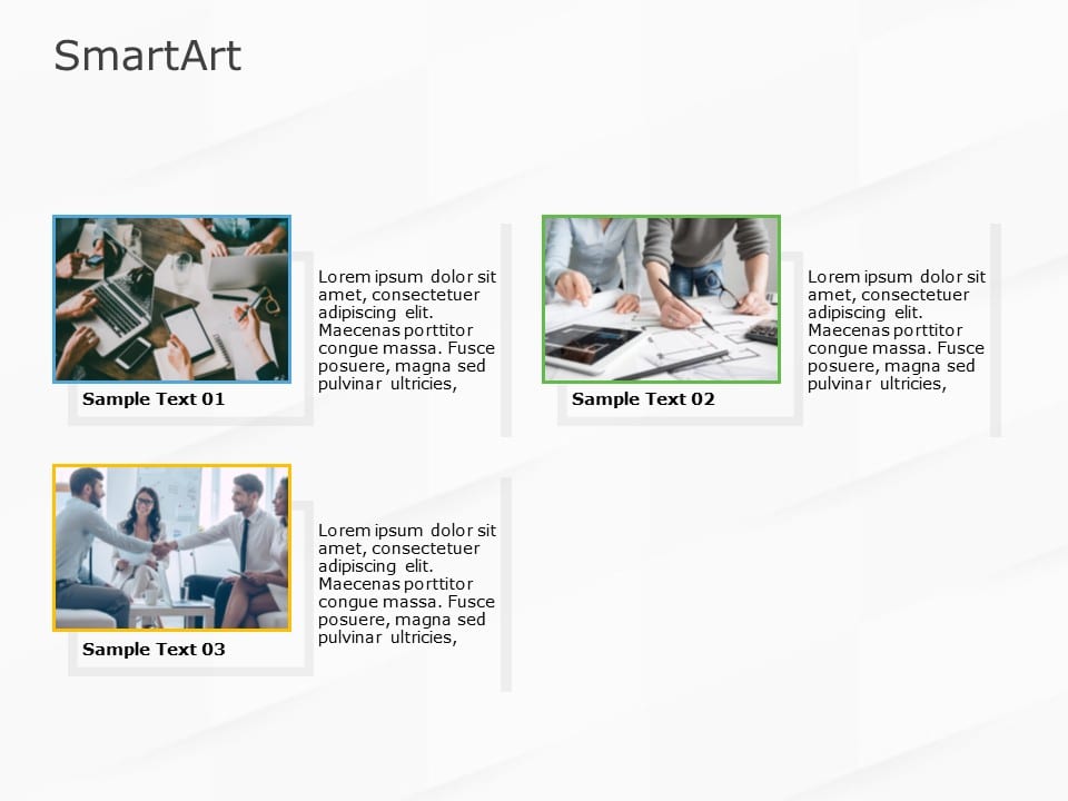 SmartArt Picture Vertical List 3 Steps