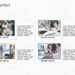 SmartArt Picture Vertical List 4 Steps & Google Slides Theme