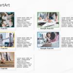 SmartArt Picture Vertical List 5 Steps & Google Slides Theme